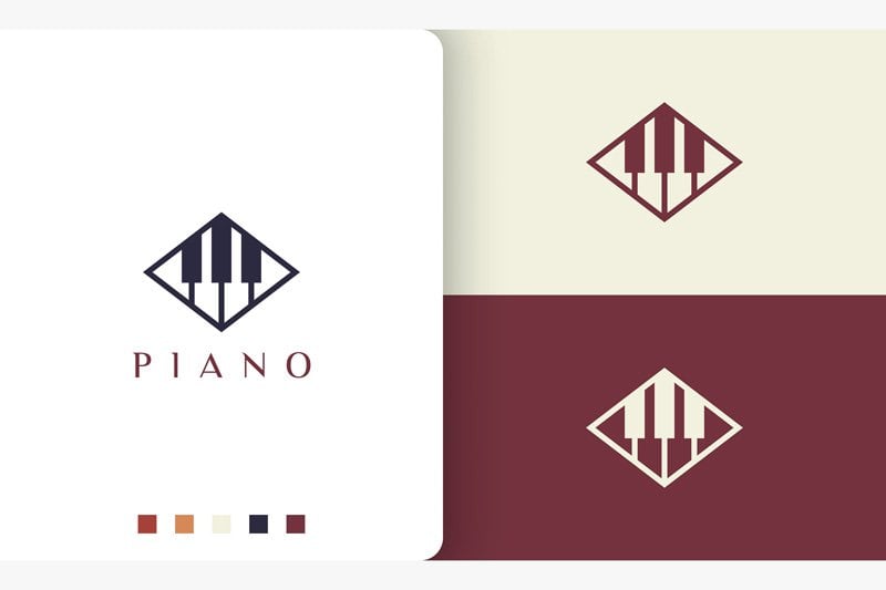 Kit Graphique #190382 Learn Piano Divers Modles Web - Logo template Preview