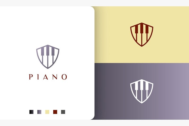 Kit Graphique #190384 Pianist Piano Divers Modles Web - Logo template Preview