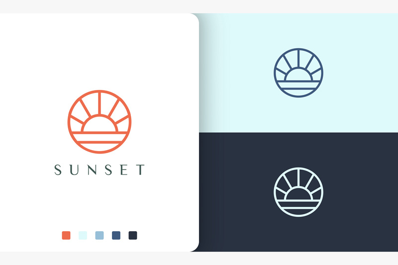 Kit Graphique #190387 Sun Ocean Divers Modles Web - Logo template Preview