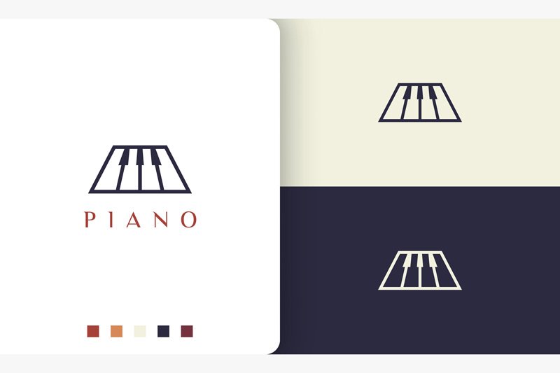 Kit Graphique #190396 Piano Simple Divers Modles Web - Logo template Preview