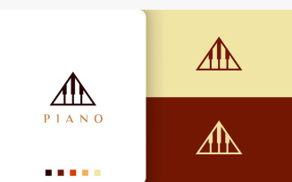 Piano Academy Logo in Minimalist