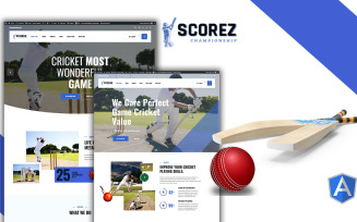 Scorez Ball Sports Angular Template