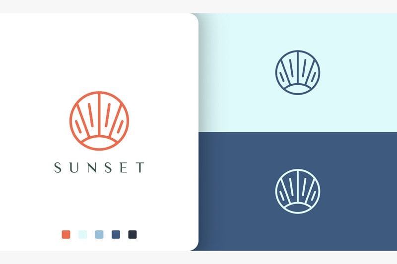 Kit Graphique #190408 Circle Sun Divers Modles Web - Logo template Preview