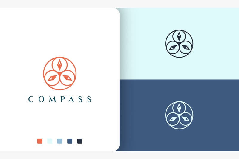 Kit Graphique #190418 Compass Direction Divers Modles Web - Logo template Preview