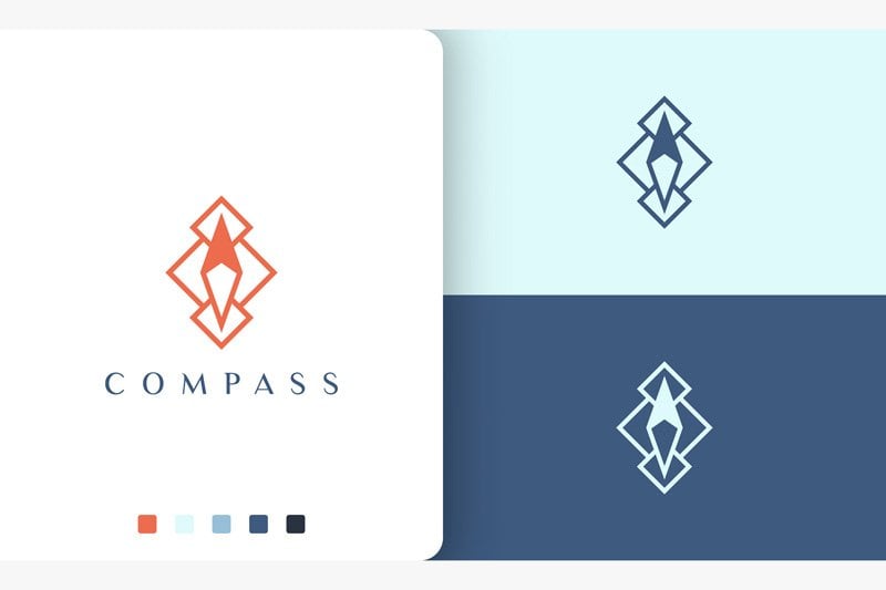 Kit Graphique #190422 Compass Direction Divers Modles Web - Logo template Preview