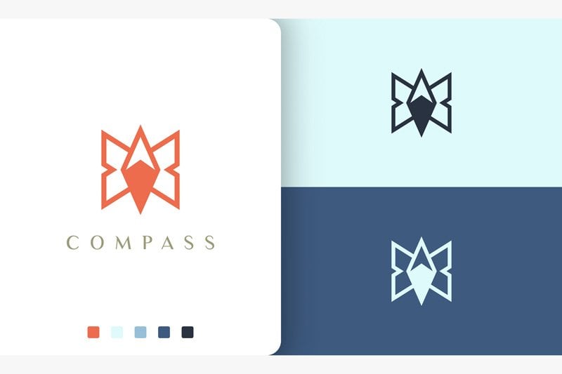 Kit Graphique #190423 Compass Direction Divers Modles Web - Logo template Preview