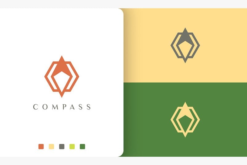 Kit Graphique #190425 Compass Direction Divers Modles Web - Logo template Preview