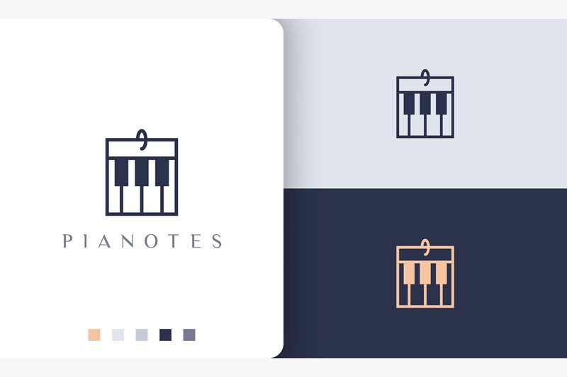 Kit Graphique #190429 Piano Musique Divers Modles Web - Logo template Preview