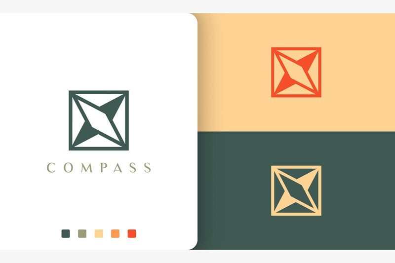 Kit Graphique #190449 Compass Direction Divers Modles Web - Logo template Preview