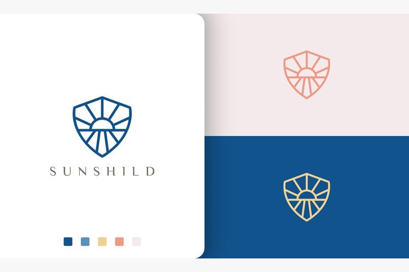 Kit Graphique #190456 Shield Sun Divers Modles Web - Logo template Preview