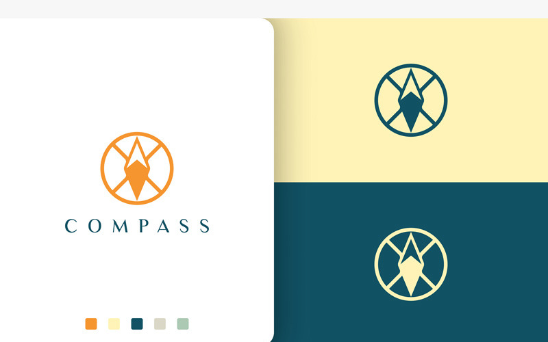 Expedition Adventure Logo Compass Style Logo Template