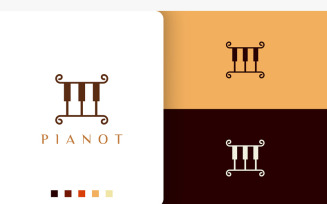 Simple and Modern Piano Composer Logo