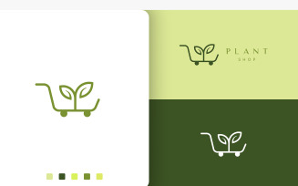Trolley Logo for Natural or Organic Shop