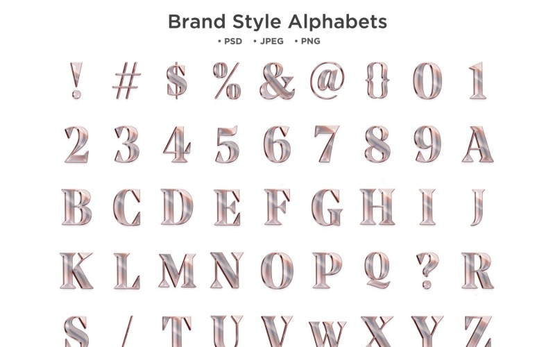 Brand Style Alphabet, Abc Typography Illustration