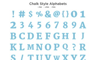 Chalk Style Alphabet, Abc Typography