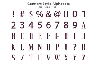 Comfort Style Alphabet, Abc Typography