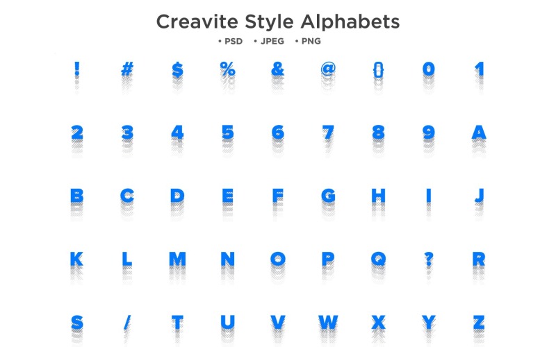 Creative Style Alphabet Abc Typography Illustration