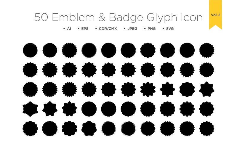 Emblem & Badge Logos 50_Set Vol 2 Illustration