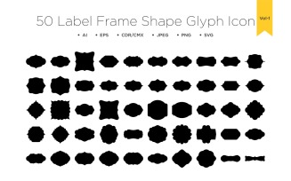 Label Frame Shape 50 Set Vol 01