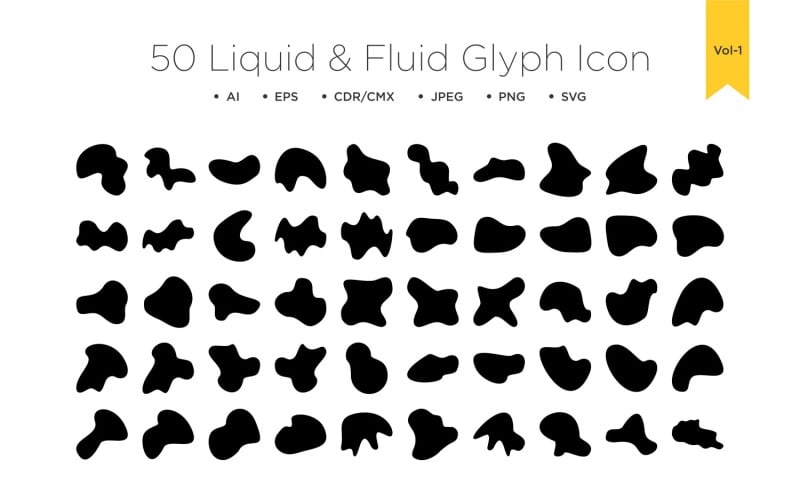 Liquid and fluid shape 50_Set Vol 1 Illustration