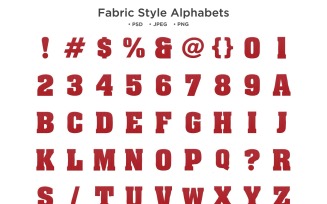 Fabric Style Alphabet, Abc Typography