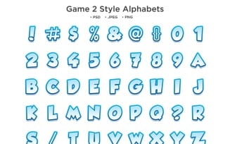 Game 2 Style Alphabet, Abc Typography