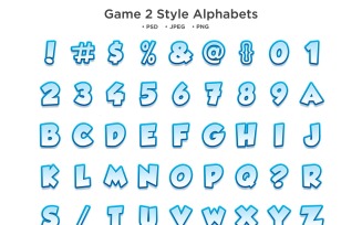 Game 2 Style Alphabet, Abc Typography