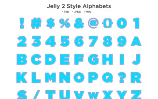 Jelly 2 Style Alphabet, Abc Typography