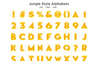 Jungle Style Alphabet, Abc Typography