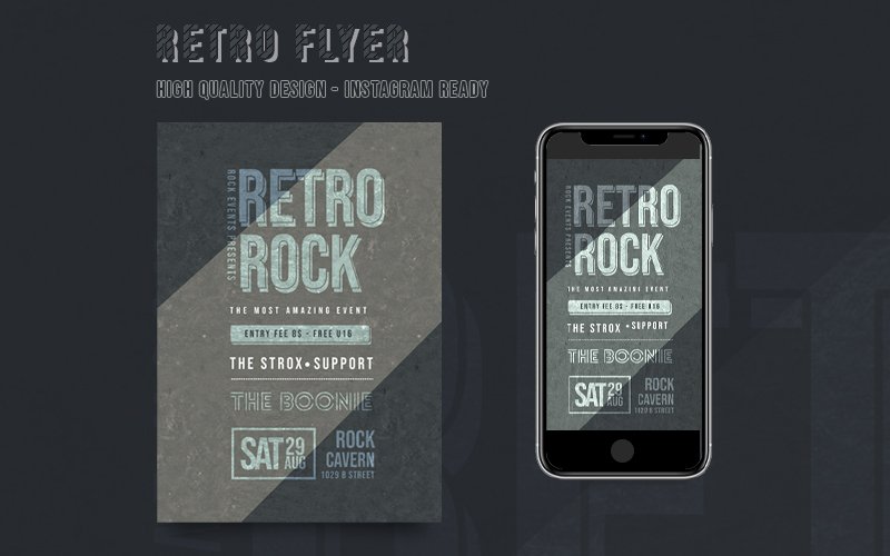 Kit Graphique #190740 Vintage Rock Web Design - Logo template Preview