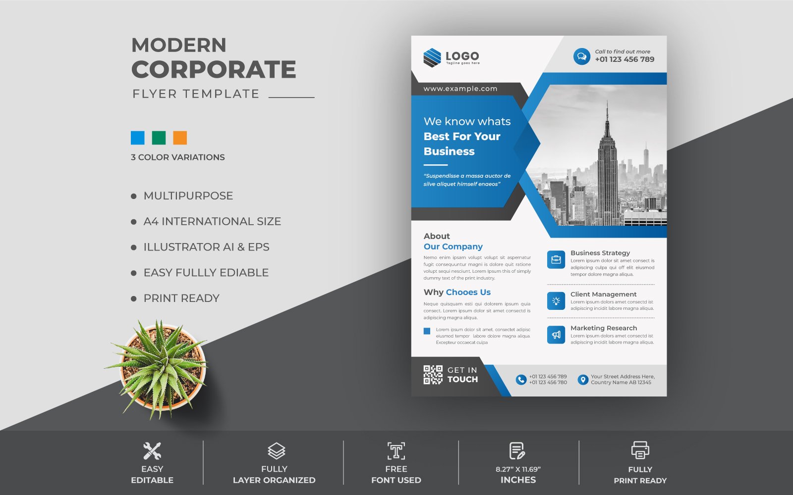 Template #190748 Blue Business Webdesign Template - Logo template Preview