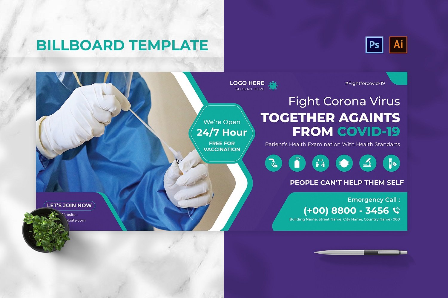 Template #190782 Outdoor Billboard Webdesign Template - Logo template Preview