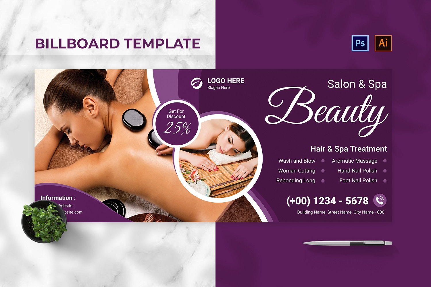 Template #190784 Outdoor Billboard Webdesign Template - Logo template Preview