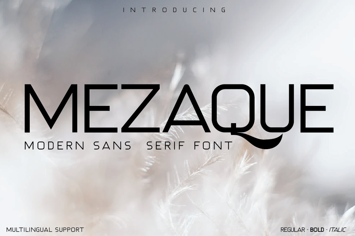 MEZAQUE Modern Sans Serif Font