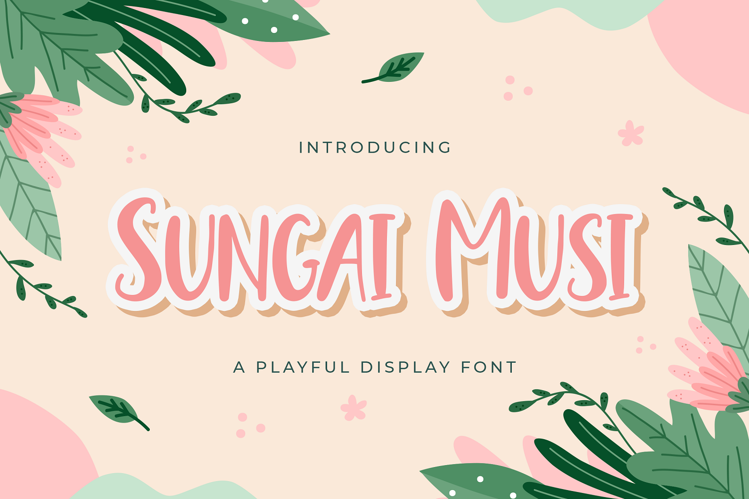 Sungai Musi - Playful Display Font