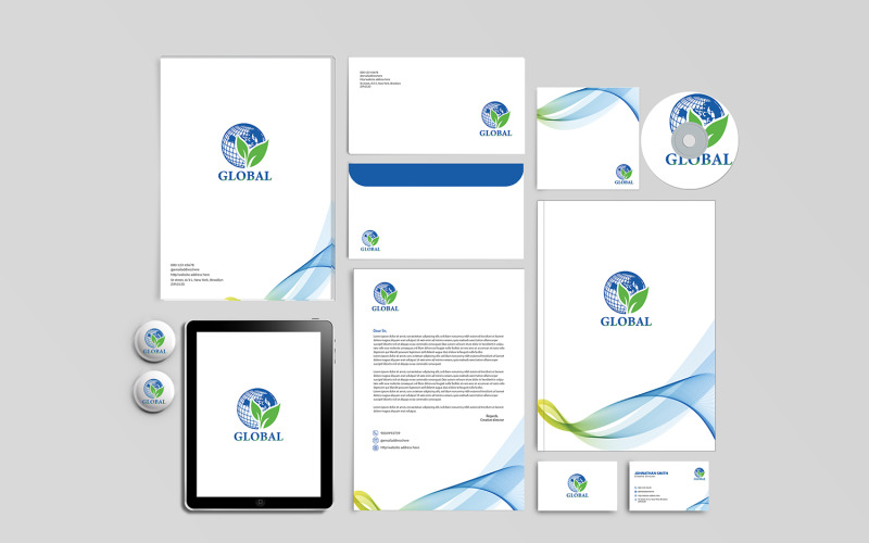 Brand Identity and Stationary Design Template Corporate Identity