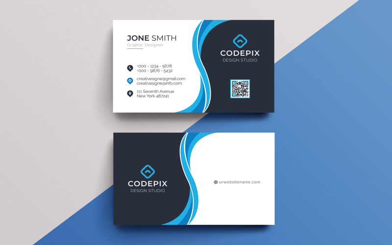 Corporate Business Card Jone Snith Corporate Identity