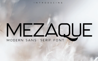 MEZAQUE Modern Sans Serif Font