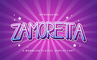 Zamoretta - Playful Display Font