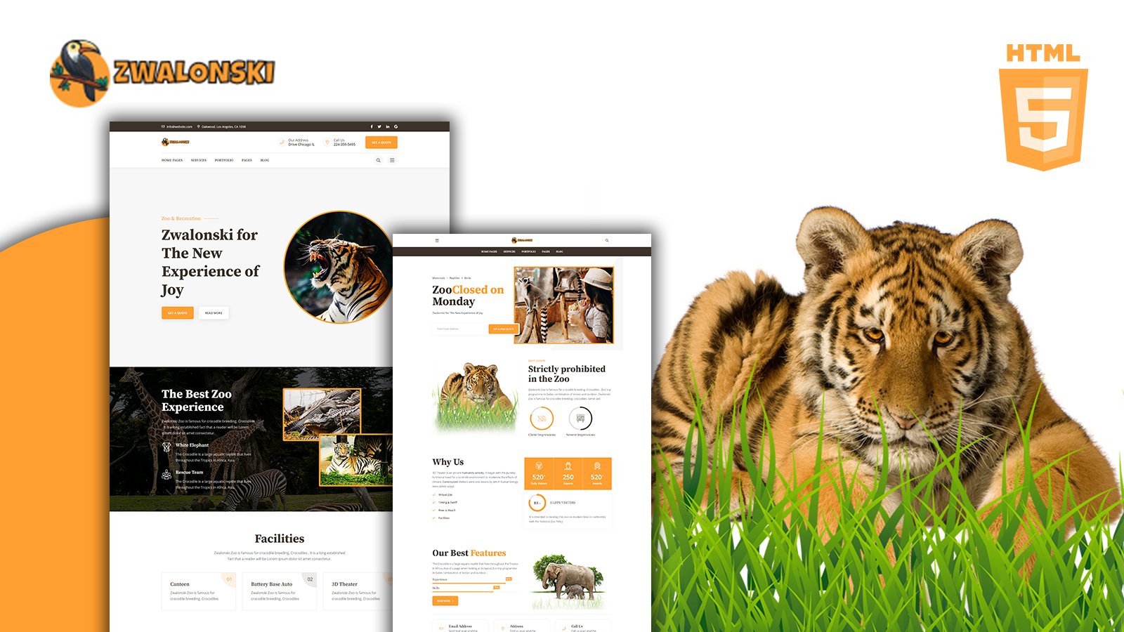 Template #190828 Animal Park Webdesign Template - Logo template Preview