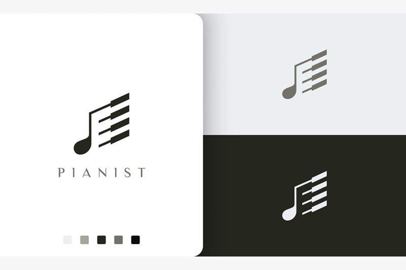 Kit Graphique #190889 Piano Musique Divers Modles Web - Logo template Preview