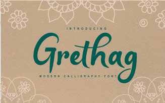 Grethag Modern Calligraphy Font