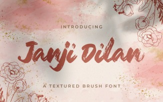 Janji Dilan - Textured Brush Font