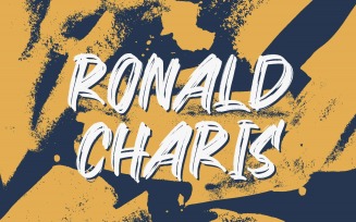 Ronald Charis - Textured Brush Font