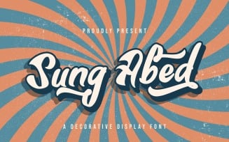 Sung Abed - Decorative Display Font