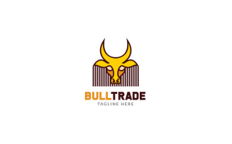 Unique Bull Trade Logo Template