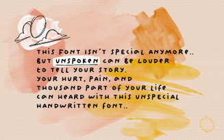 Unspoken - Story Handwritten Fonts