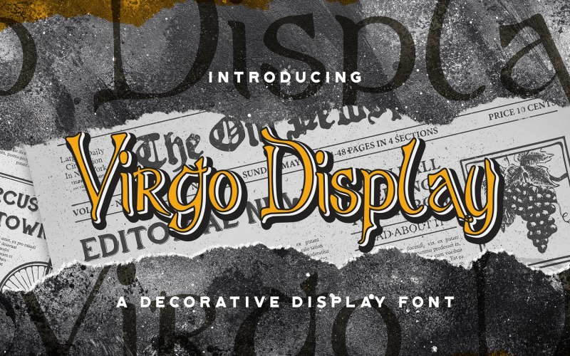 Virgo Display - Haunted Display Font