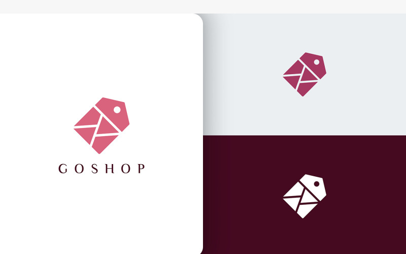 Abstract Label Store Simple and Modern Logo Template