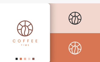 Circle Coffee Bar Logo in Modern Shape